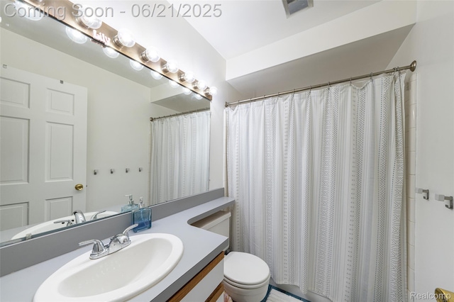 47645 Sugarbush Rd, Chesterfield, MI 48047 - full bathroom with vanity and a shower with shower curtain