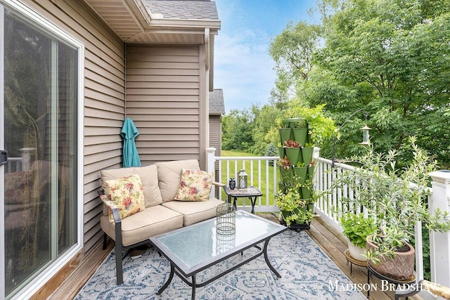 1728 N Brandon Ridge Dr NW, Walker, MI 49544 - balcony featuring an outdoor hangout area
