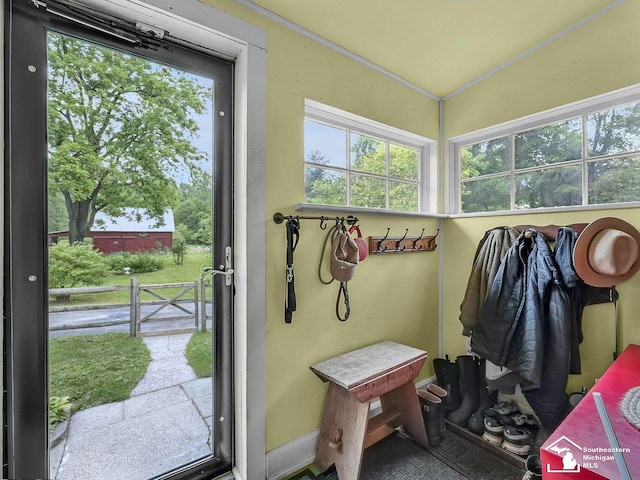 2252 W Temperance Rd, Temperance, MI 48182 - doorway to outside featuring healthy amount of natural light