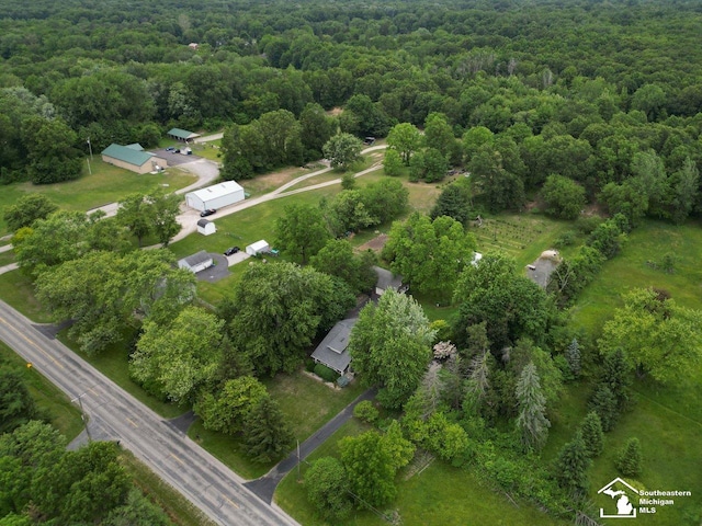 2252 W Temperance Rd, Temperance, MI 48182 - aerial overview of property's location with a forest