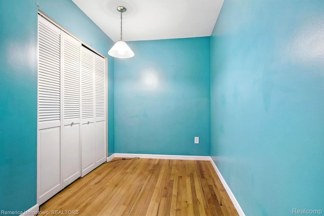 42424 Bradner Ct, Plymouth, MI 48170 - unfurnished bedroom featuring light wood-style flooring and a closet