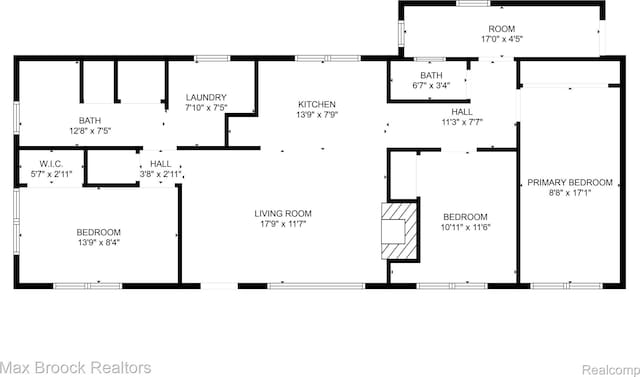 165 W Colgate Ave, Pontiac, MI 48340 - view of room layout