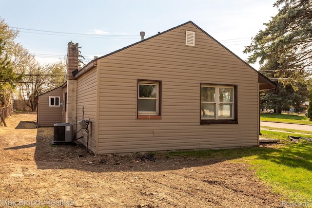 165 W Colgate Ave, Pontiac, MI 48340 - view of home's exterior with a cooling unit