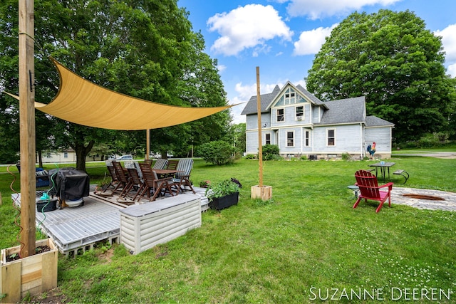 409 W Bridge St, Lyons, MI 48851 - view of green lawn