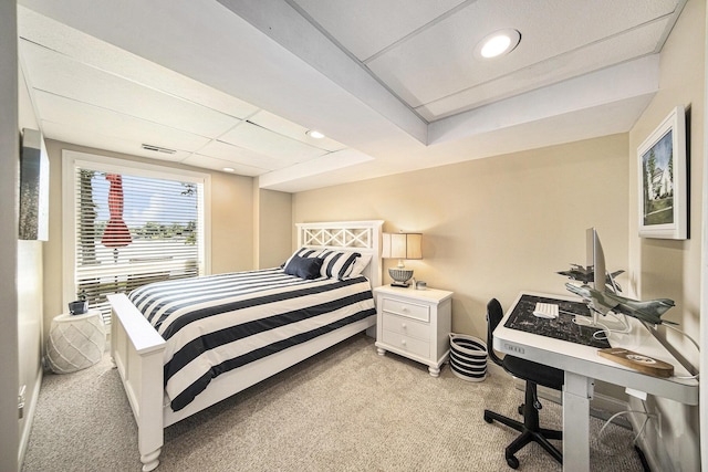 117 High View Ct, Brooklyn, MI 49230 - bedroom with light carpet and an office area