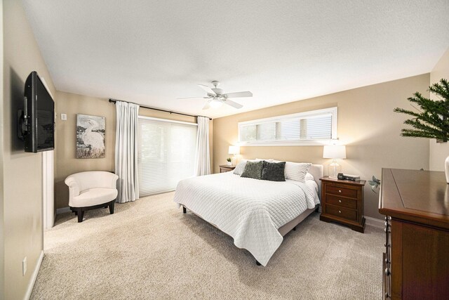117 High View Ct, Brooklyn, MI 49230 - bedroom with light colored carpet and ceiling fan