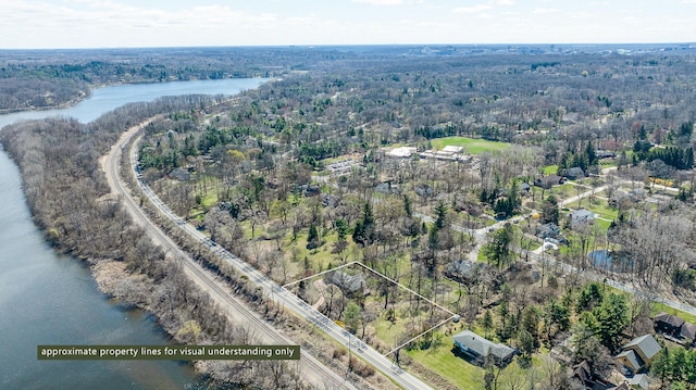 2277 W Huron River Dr, Ann Arbor, MI 48103 - aerial view of a large body of water and a forest