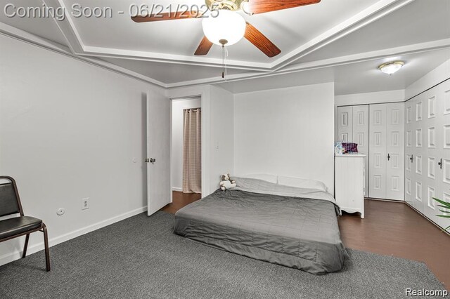 29636 City Center Dr, Warren, MI 48093 - bedroom featuring ceiling fan and baseboards