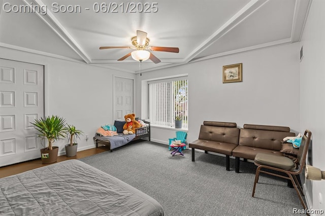 29636 City Center Dr, Warren, MI 48093 - bedroom featuring a ceiling fan and baseboards
