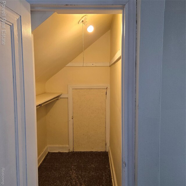 4670 Devonshire Rd, Detroit, MI 48224 - walk in closet with vaulted ceiling and carpet