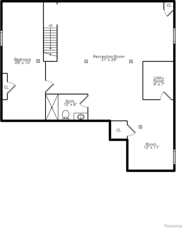 3145 Point Of The Woods Dr, West Bloomfield, MI 48324 - view of floor plan / room layout
