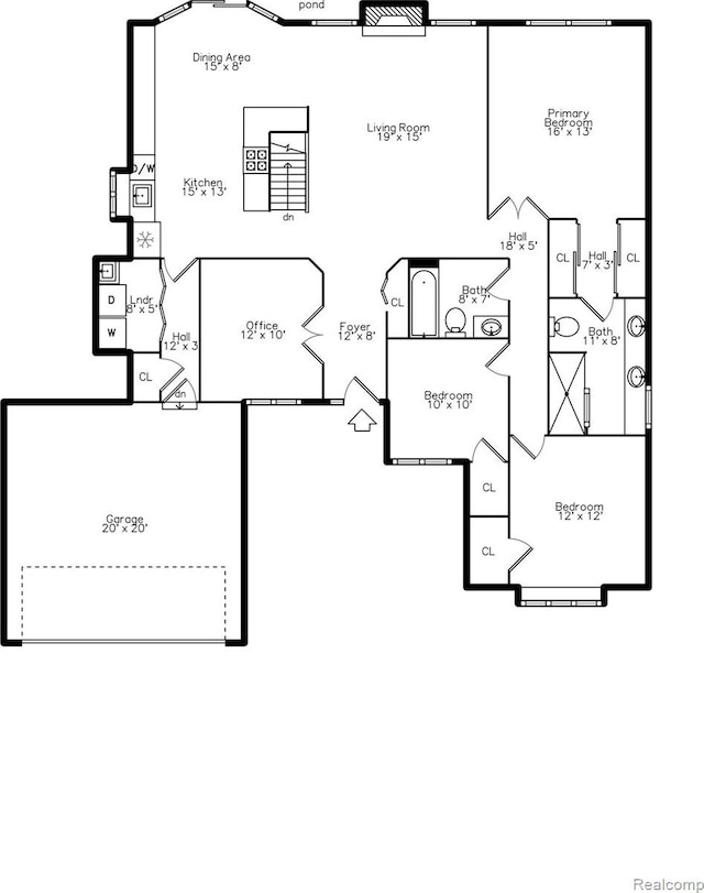 3145 Point Of The Woods Dr, West Bloomfield, MI 48324 - view of property floor plan