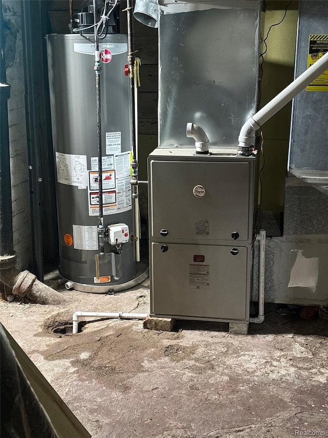 454 E Atherton Rd, Flint, MI 48507 - utilities featuring water heater and heating unit