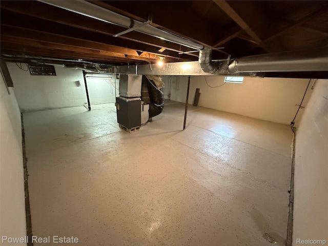 2326 Silver Cir, Pontiac, MI 48328 - unfinished below grade area featuring heating unit