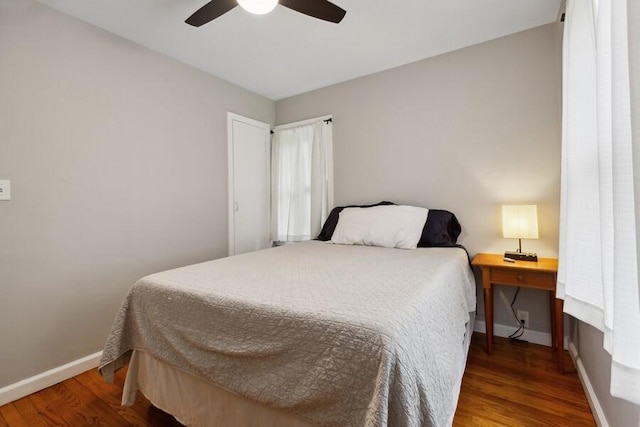 13176 Red Arrow Hwy, Sawyer, MI 49125 - bedroom featuring wood finished floors and a ceiling fan