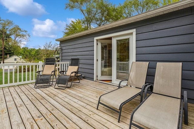 13176 Red Arrow Hwy, Sawyer, MI 49125 - view of wooden deck