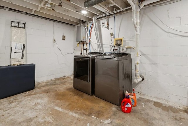 13176 Red Arrow Hwy, Sawyer, MI 49125 - unfinished below grade area with washing machine and dryer