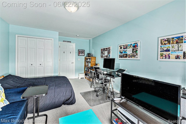 417 James Cir, Royal Oak, MI 48067 - carpeted bedroom featuring a desk and a closet