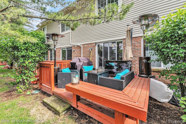 417 James Cir, Royal Oak, MI 48067 - deck with area for grilling