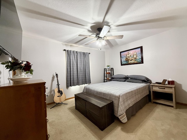 8021 Mclain Ave, Lambertville, MI 48144 - bedroom with light colored carpet and ceiling fan