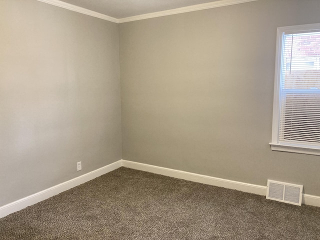 11751 Engleside St, Detroit, MI 48205 - unfurnished room with dark carpet and crown molding