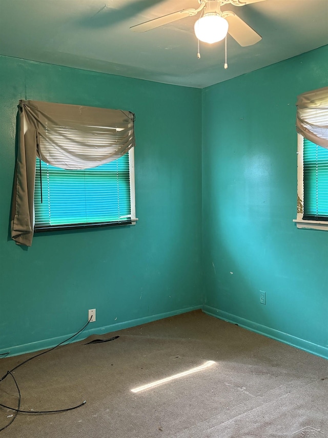 644 S 26th St, Saginaw, MI 48601 - carpeted spare room with a ceiling fan and baseboards
