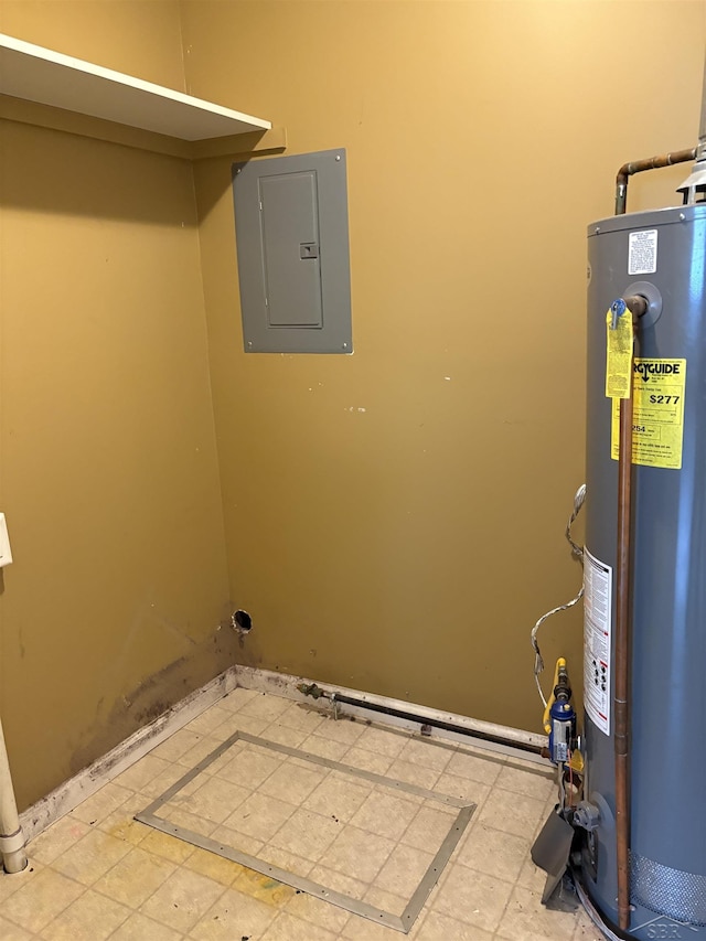 644 S 26th St, Saginaw, MI 48601 - washroom featuring electric panel and water heater