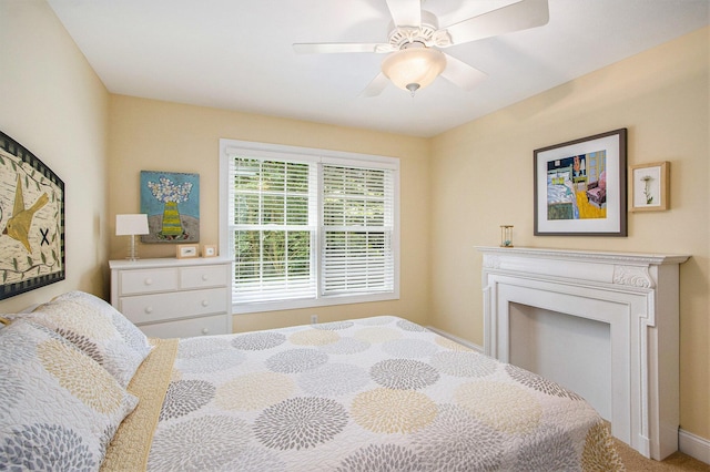 3314 Westview Ct, Allegan, MI 49010 - bedroom with ceiling fan and carpet