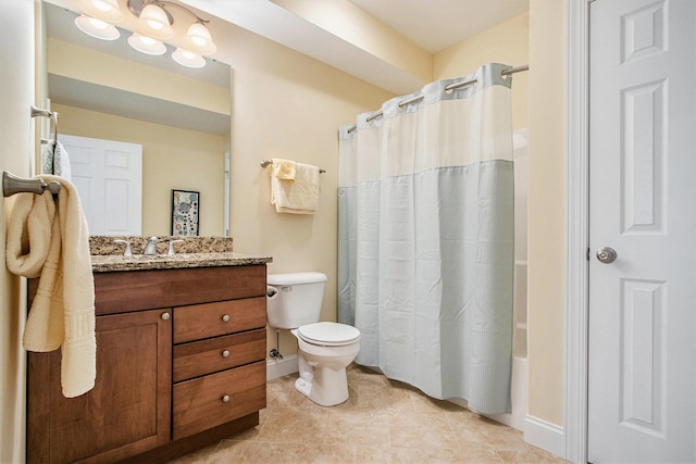 3314 Westview Ct, Allegan, MI 49010 - bathroom featuring vanity, shower / bath combo, and tile patterned floors