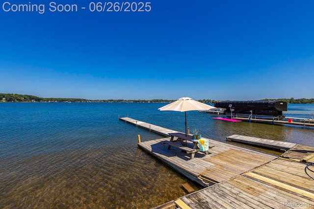 3971 S Shore Dr, Lapeer, MI 48446 - dock area with a water view