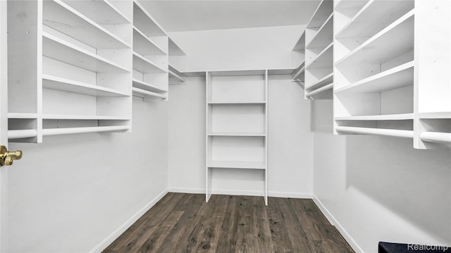 6596 Corral Ct, West Bloomfield, MI 48324 - walk in closet with dark wood-type flooring