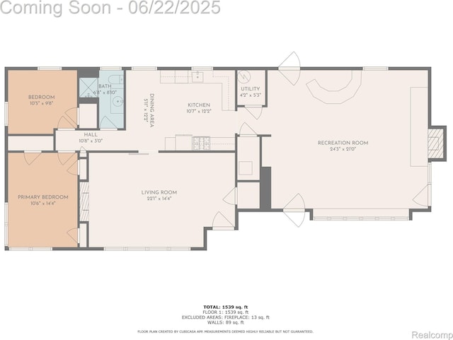 8780 Dixie Hwy, Birch Run, MI 48415 - view of floor plan / room layout