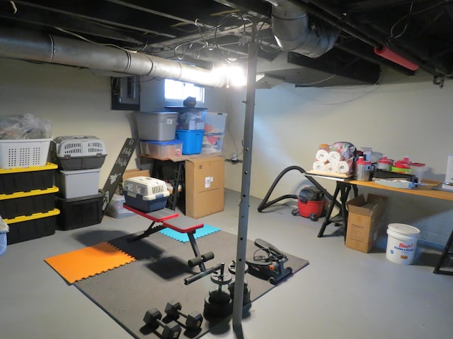 1513 Joy Ave, Jackson, MI 49203 - below grade area featuring electric panel