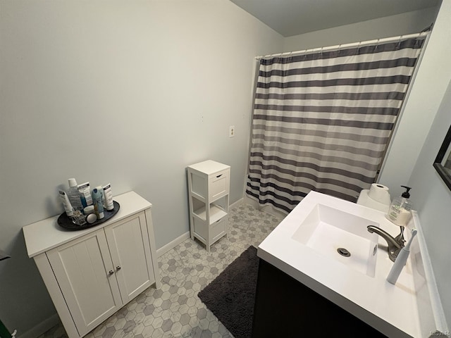 7408 Carleton Rd, Clayton, MI 49235 - full bath with vanity and a shower with curtain