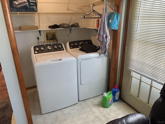7408 Carleton Rd, Clayton, MI 49235 - washroom with washer and dryer