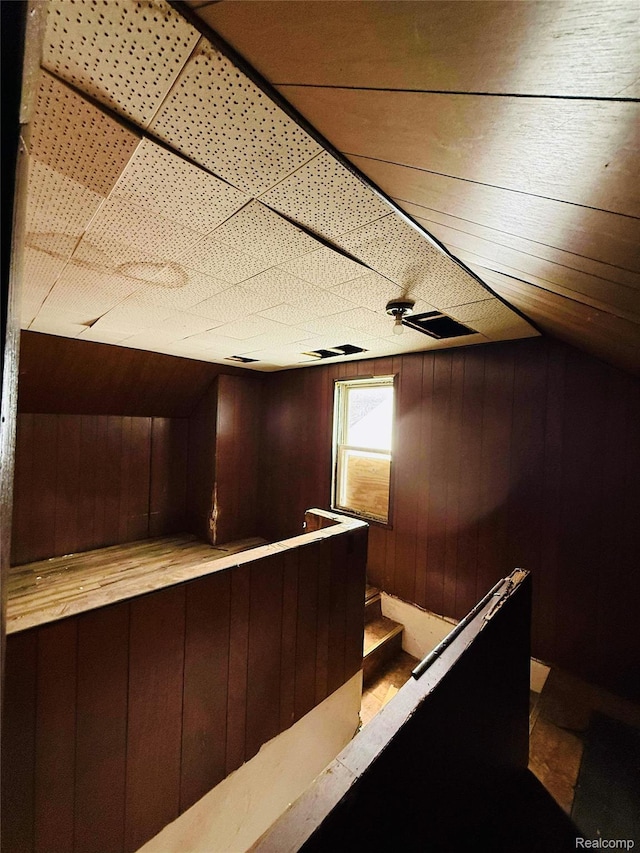 18241 Kentfield St, Detroit, MI 48219 - bar area with wooden walls