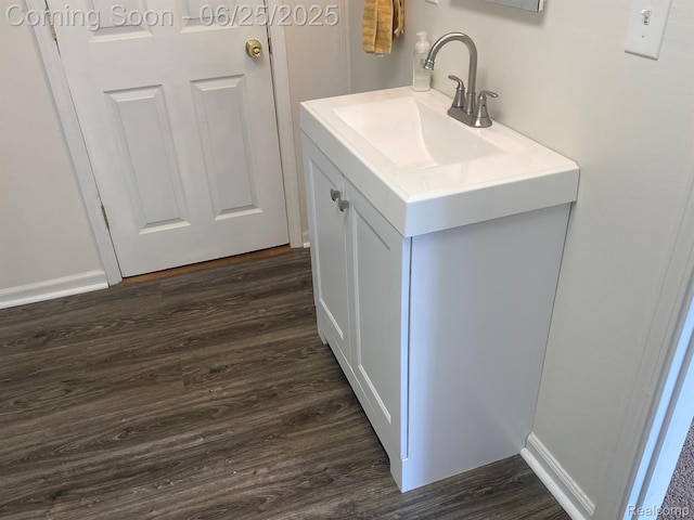 2864 Goodrich St, Ferndale, MI 48220 - bathroom featuring wood finished floors and vanity