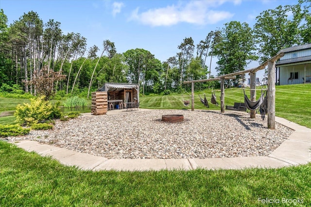 2539 Daisy Ln, Middleville, MI 49333 - view of jungle gym with a yard
