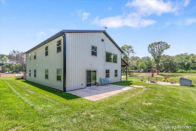 2539 Daisy Ln, Middleville, MI 49333 - back of house featuring a patio area, a lawn, and a gazebo