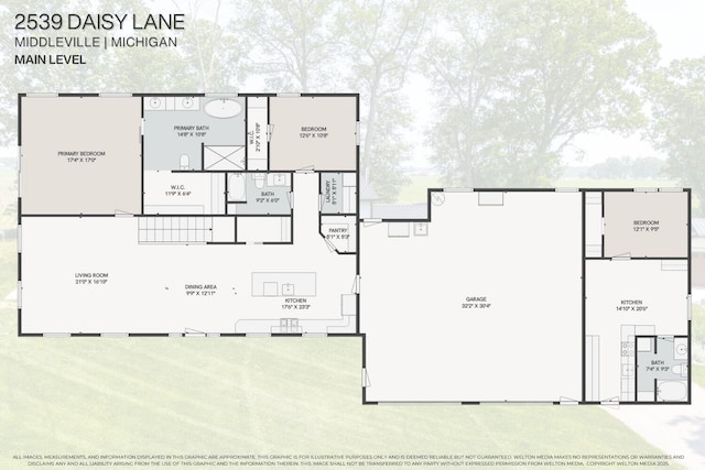 2539 Daisy Ln, Middleville, MI 49333 - view of property floor plan