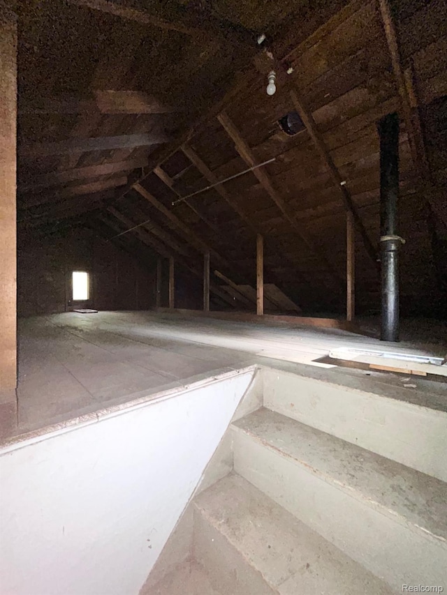523 Grace St, Flint, MI 48503 - view of unfinished attic