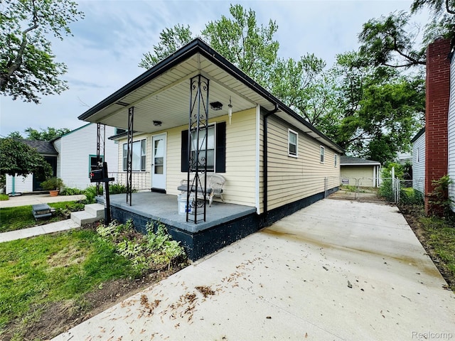 14276 Hobart Ave, Warren, MI 48089 - view of front of property featuring covered porch and concrete driveway