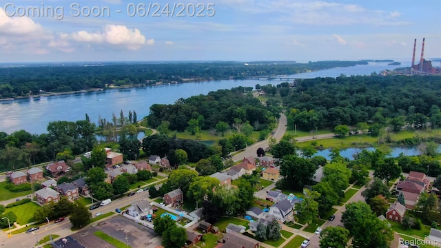 3400 Elizabeth Dr Unit 4, Trenton, MI 48183 - aerial overview of property's location featuring a large body of water
