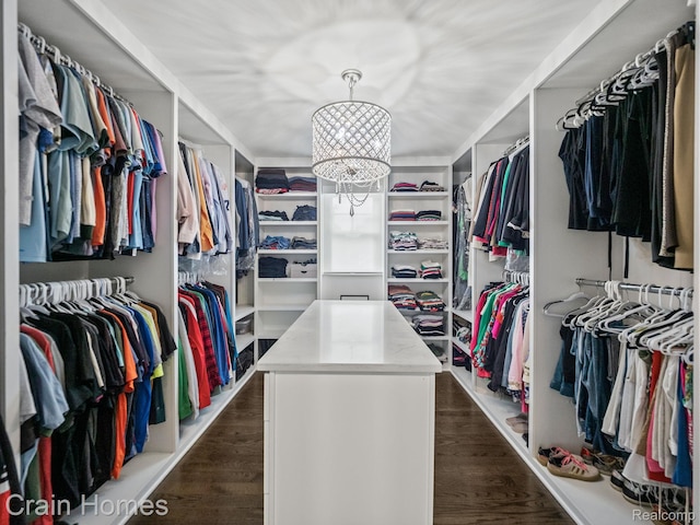 1790 Washington Blvd, Birmingham, MI 48009 - spacious closet featuring dark wood-style flooring