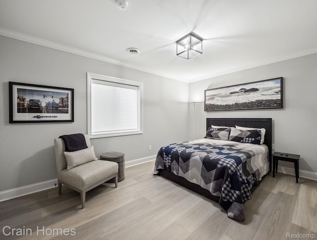 1790 Washington Blvd, Birmingham, MI 48009 - bedroom with crown molding and wood finished floors