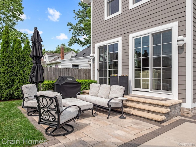 1790 Washington Blvd, Birmingham, MI 48009 - view of patio / terrace with area for grilling and an outdoor hangout area