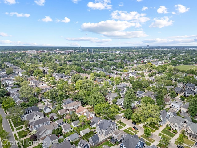 1790 Washington Blvd, Birmingham, MI 48009 - aerial overview of property's location featuring nearby suburban area