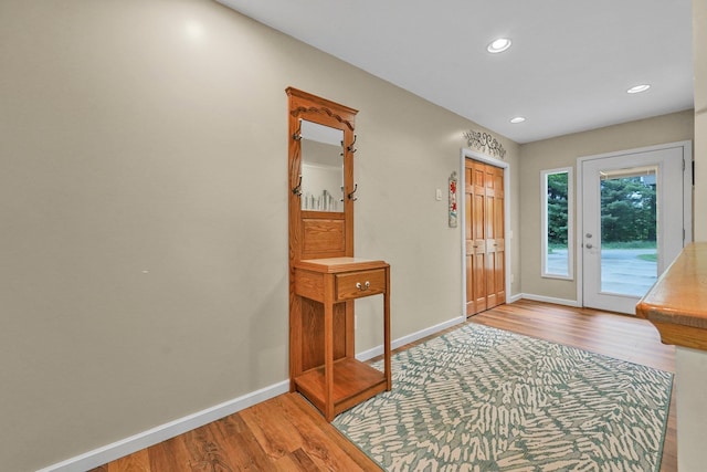 4301B W Sanborn Rd, Lake City, MI 49651 - foyer with wood finished floors and recessed lighting