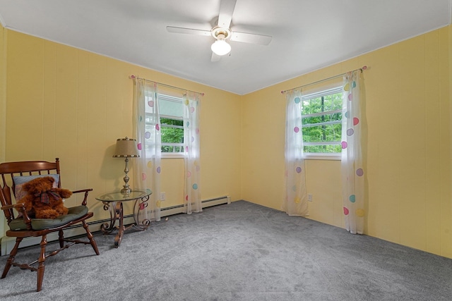 4301B W Sanborn Rd, Lake City, MI 49651 - unfurnished room featuring carpet floors and a ceiling fan