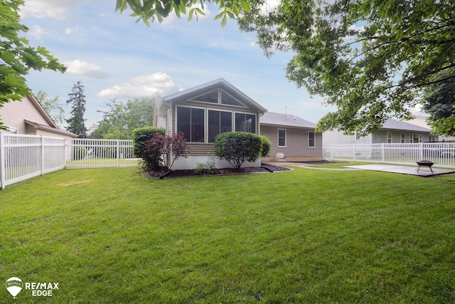 11419 Autumn Breeze Trl, Clio, MI 48420 - rear view of property with a fenced backyard